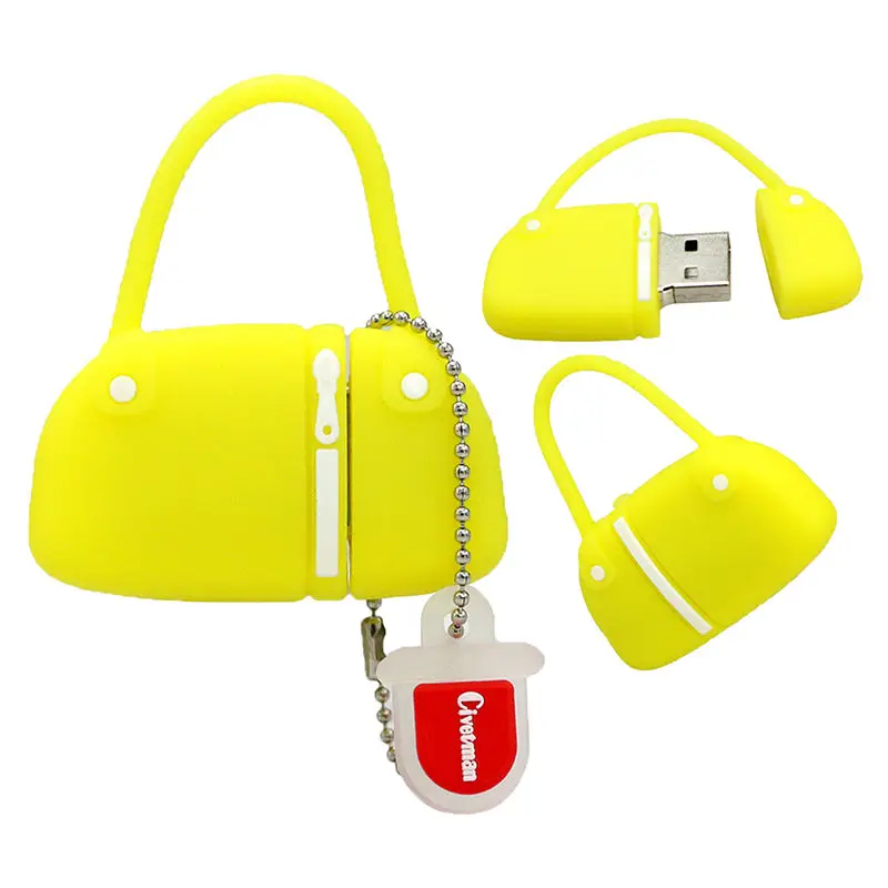 USB 2,0 Сумочка Минни USB флеш-накопитель дамская сумочка u-диск 8 ГБ 16 ГБ 32 ГБ 64 Гб внешний накопитель памяти подарок - Цвет: Yellow