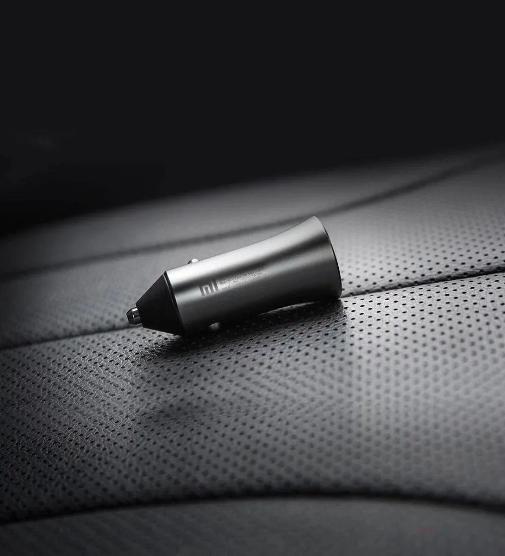 100% Original Xiaomi MI Car Charger Metal Appearance Quick Charge 2-in-1 Double USB Adapter For Tablets Mobile Phones Huawei | Мобильные