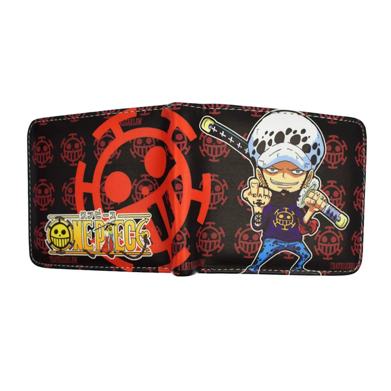 PU короткий кошелек цельный Luffy Law Ace аниме-кошелек для молодых с держатель для карт кошелек для монет - Цвет: YM121118
