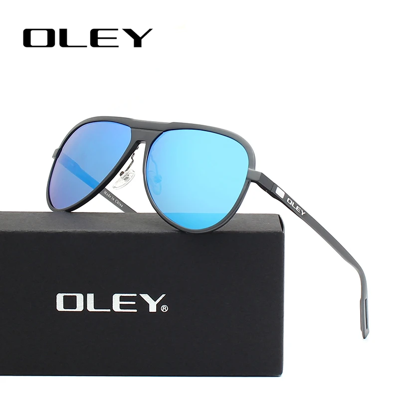Мужские поляризованные солнцезащитные очки OLEY классические авиаторы из