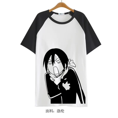 [Сток] аниме Noragami Yato печатных Косплей Футболка S-XXL летний пуловер Топ Тройник унисекс - Цвет: As pic