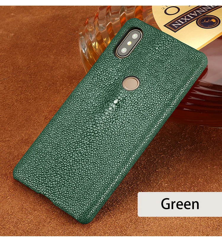 Чехол для телефона из натуральной кожи ската для Xiao mi Pocophone F1 mi 9 mi 8 Pro, защитный Роскошный чехол s для Red mi Note 7 Pro
