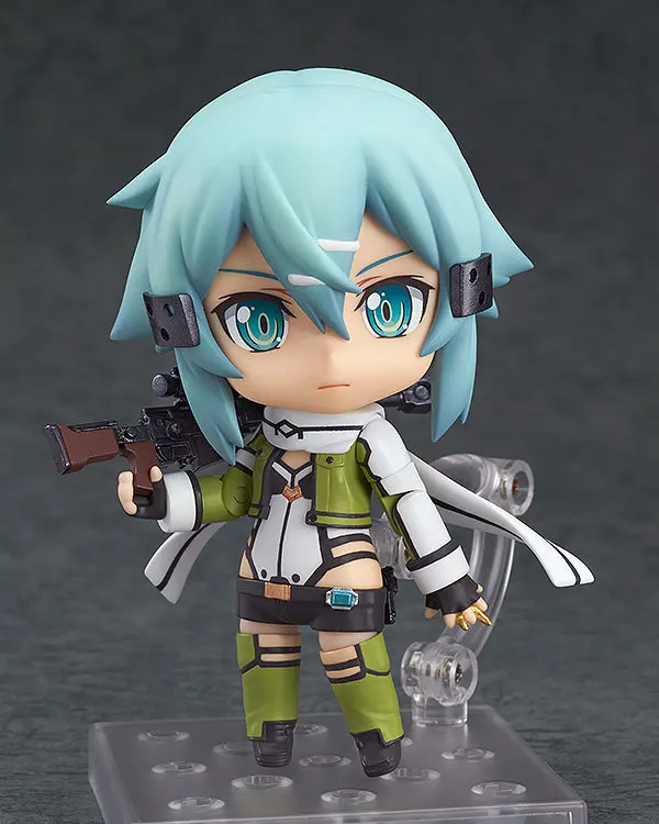 10 см Q версия издание Sinon фигурку меч искусство онлайн II пистолет Gale Online GGO Shino
