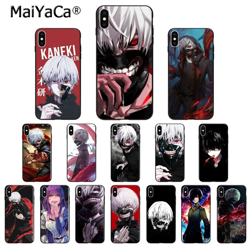 MaiYaCa Токийский Гуль kaneki Кен клиент высокое качество чехол для телефона для Apple iPhone 8 7 6 6S Plus X XS MAX 5 5S SE XR чехол