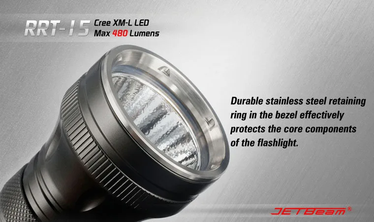 Бесплатная доставка NITECORE RRT15 CREE XML T6 светодиодный фонарик без батареи CR123