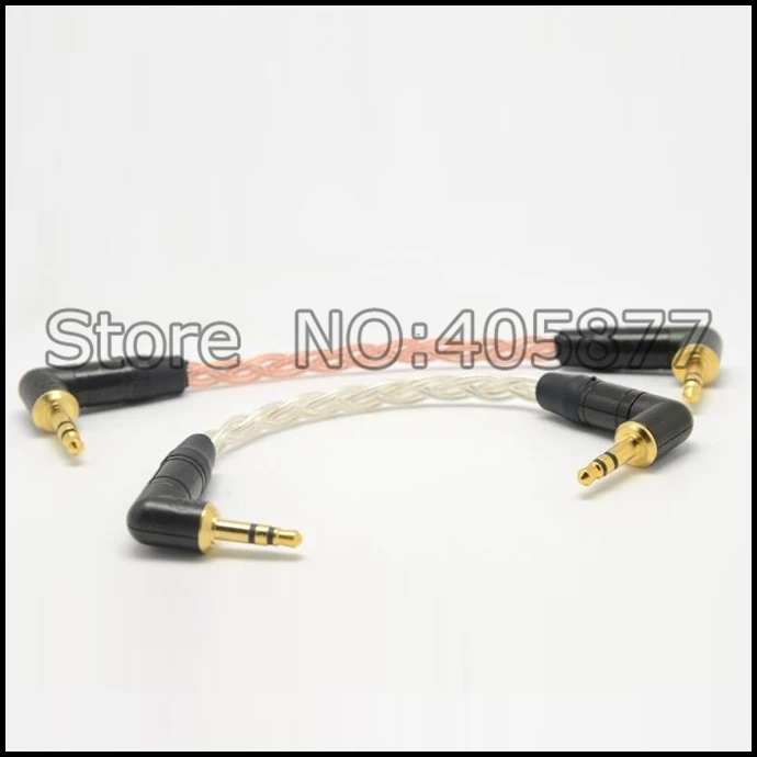 5N OCC медный стерео 3 5 мм штекер AUX аудио наушники AMP Кабель 15 см|3.5mm male|male auxocc copper |