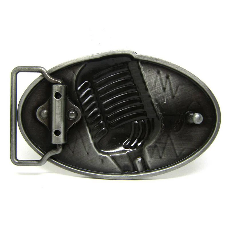 Ремень с пряжкой для микрофона новый дизайн овальные музыкальные пряжки джинсов