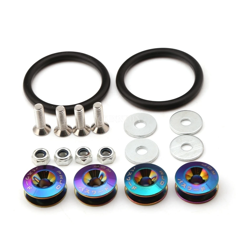 200Sets/Lot JDM Style Aluminum Bumper Quick Release Fasteners Fender Washers For Honda Civic Integra And Universal Car | Автомобили и