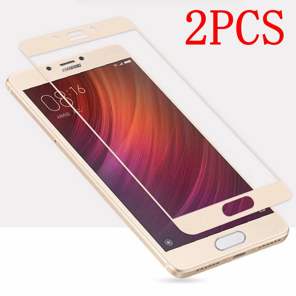 Закаленное стекло с полным покрытием для Samsung Galaxy J7 prime 2 шт. защита экрана