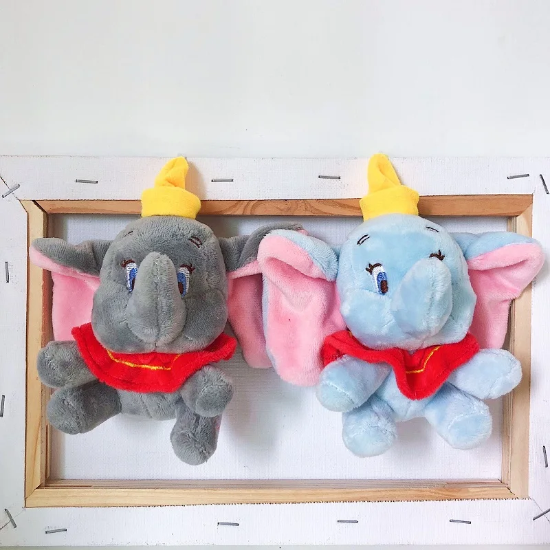 12 см Подвеска Dumbo Peluche, Мультяшные мягкие животные, игрушечные Слоны, плюшевые игрушки для детей, детская сумка для девочек, брелок для ключей