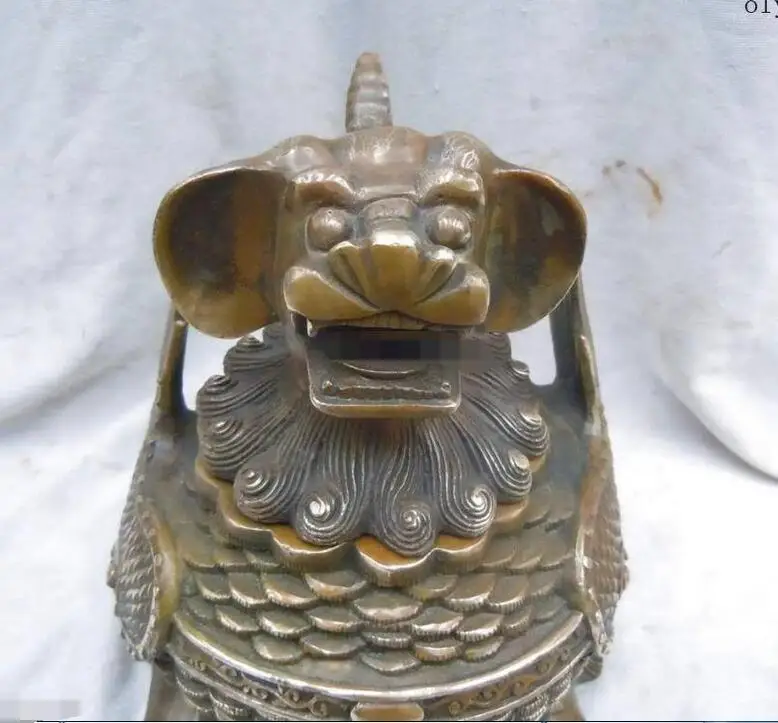 7 Inch China brass carved finely luck gather mammon MARRY MOB &quotpi xiu ' statue | Дом и сад