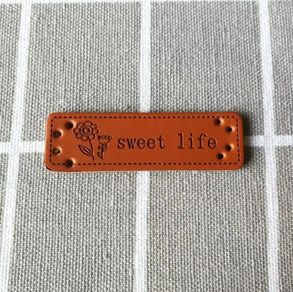 20/за штуку Бесплатная доставка ручной работы этикетки из искусственной кожи