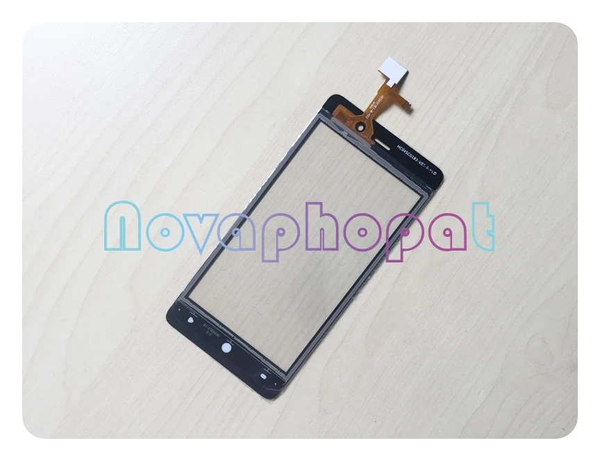 Novaphopat черный/белый/сенсорный экран в золотом цвете для BQ 4526 BQS-4526 BQ-4526 Fox сенсорный экран дигитайзер замена экрана