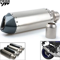 36 51mm universal motorcycle exhaust pipe modified exhaust pipe for yamaha yzf600r thundercat trx850 supertenerext1200ze mt10