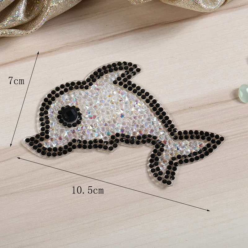 Diy Дельфин горный хрусталь горячего расплава клей сетка трехмерная Смола Горячая