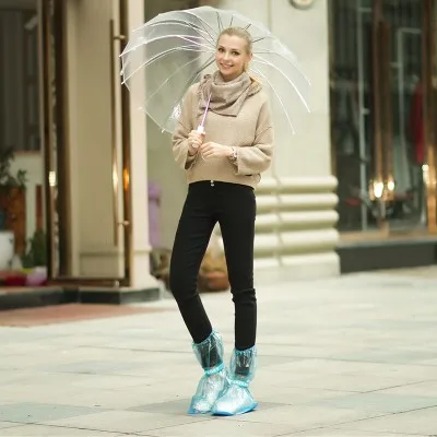 1 пара Утепленные Нескользящие галоши для путешествий Супер водонепроницаемые