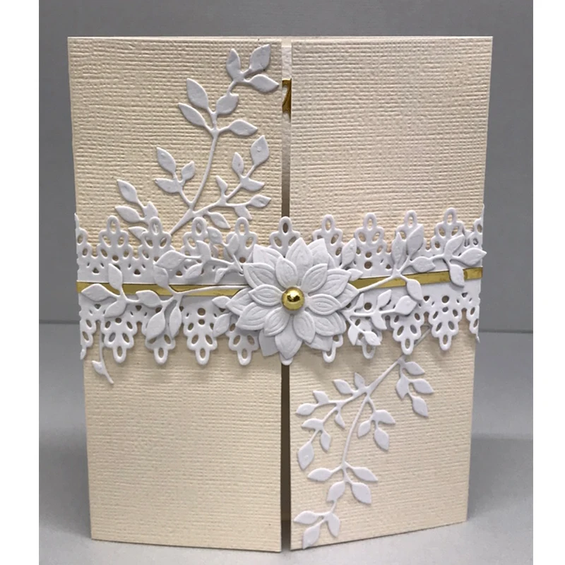 Дизайн Николь кружевная окантовка с краями металлические режущие штампы