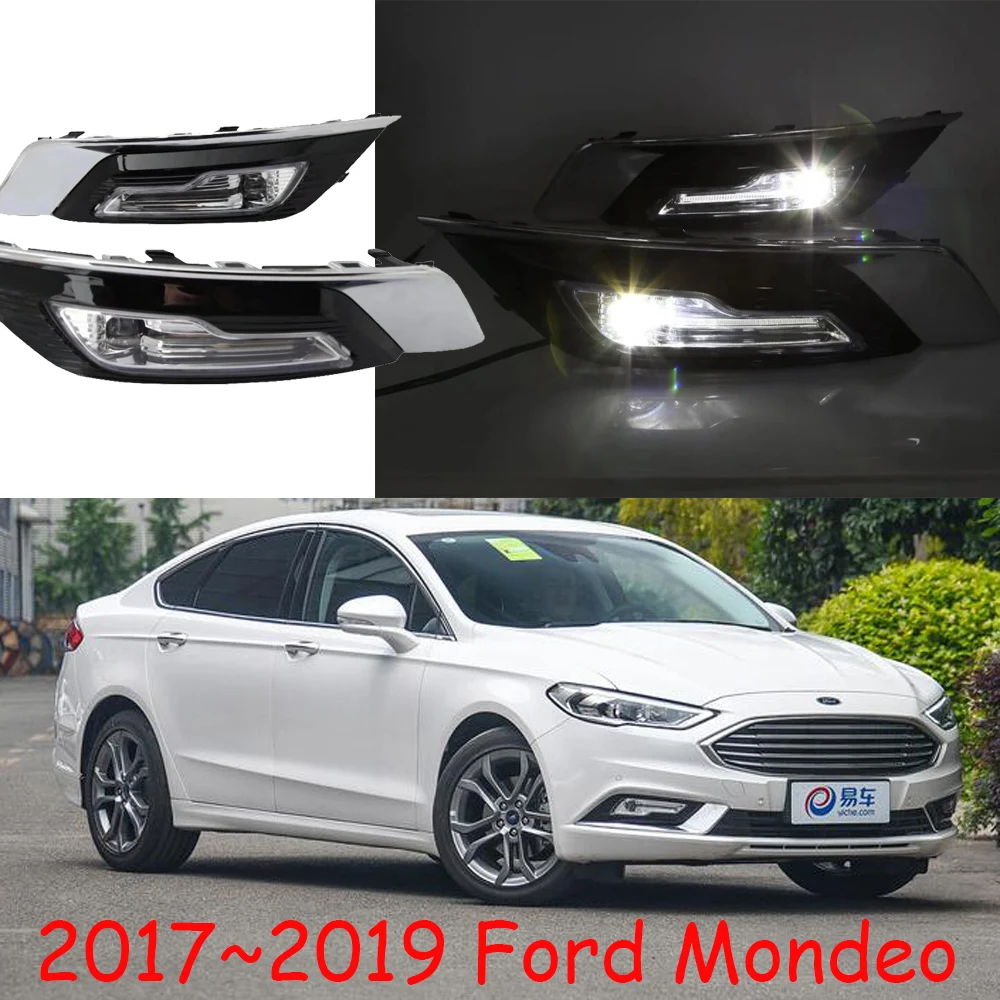 Бампер лампа для 1 компл. Fusion Mondeo 2018 светодиодный DRL противотуманная фара дневного