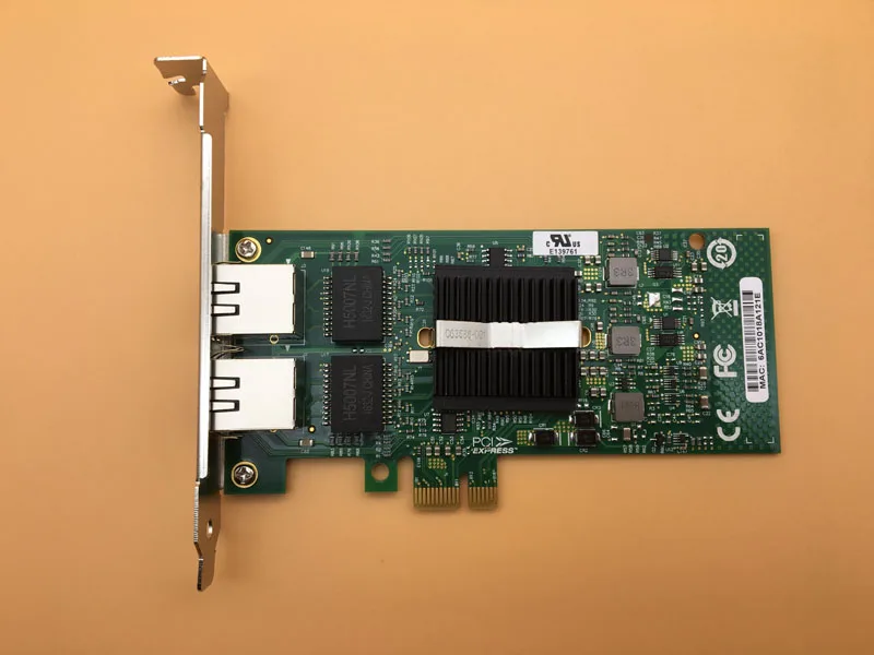 Двухпортовый 1 Гбит/с 82576EB чипсет PCI-E X4 гигабитный адаптер сервера сетевая карта NIC