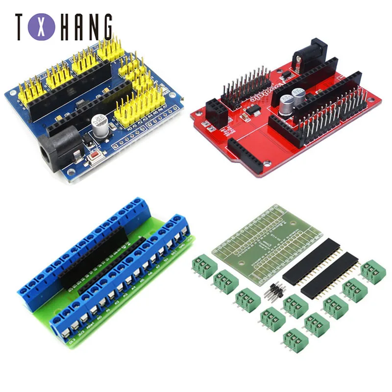 ATMEGA328P нано IO щит и UNO многоцелевой Плата расширения для Arduino NANO 3 0 CH340