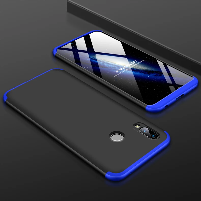 Чехол для huawei Honor Play, защита на 360 градусов, чехол для телефона, для huawei HonorPlay COR L29, противоударный чехол+ стеклянная пленка - Цвет: 2