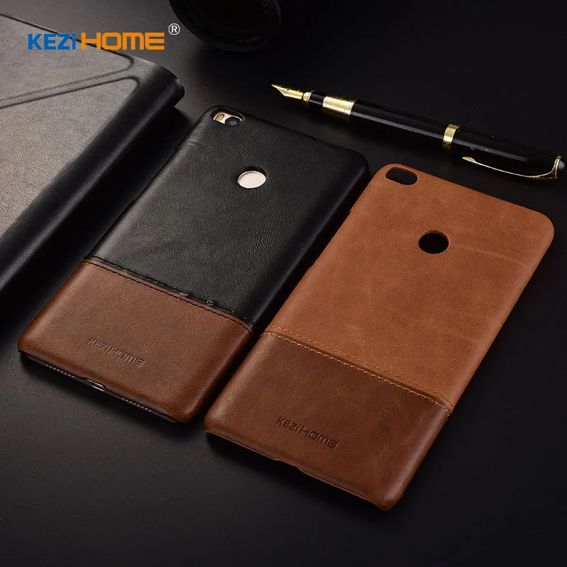 Kezihome для Xiaomi Mi Max 2 Чехол натуральная кожа твердая задняя крышка MAX2 Роскошный