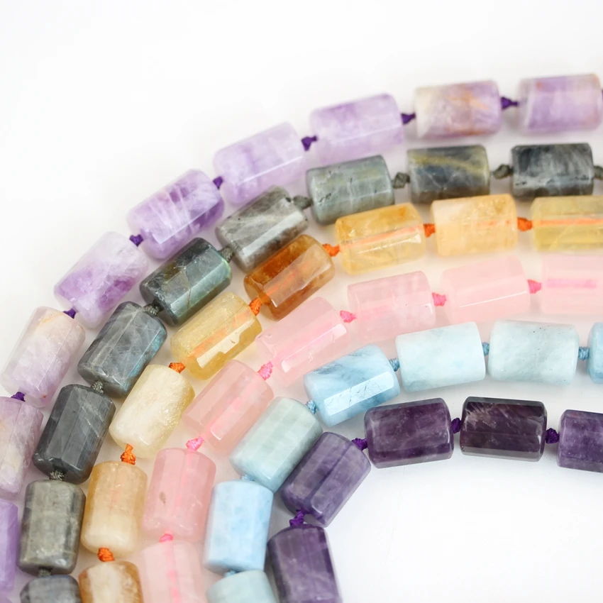 Natural Amethysts Citrines Quartz Nugget Loose Beads Craft Choker Labradorite Stone Rectangle Charm Jewelry DIY SF-67AMDE | Украшения и
