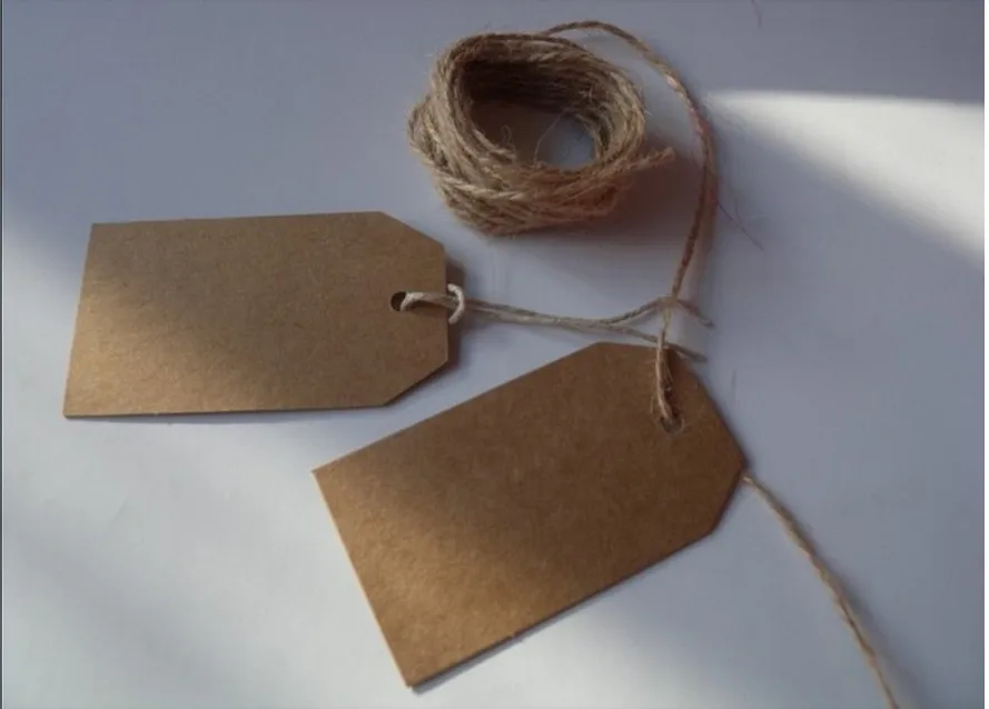 Оптовая продажа DIY Blank price Hang tag Kraft 40x70 мм 50 шт./лот|hang tag|tag tagtag |