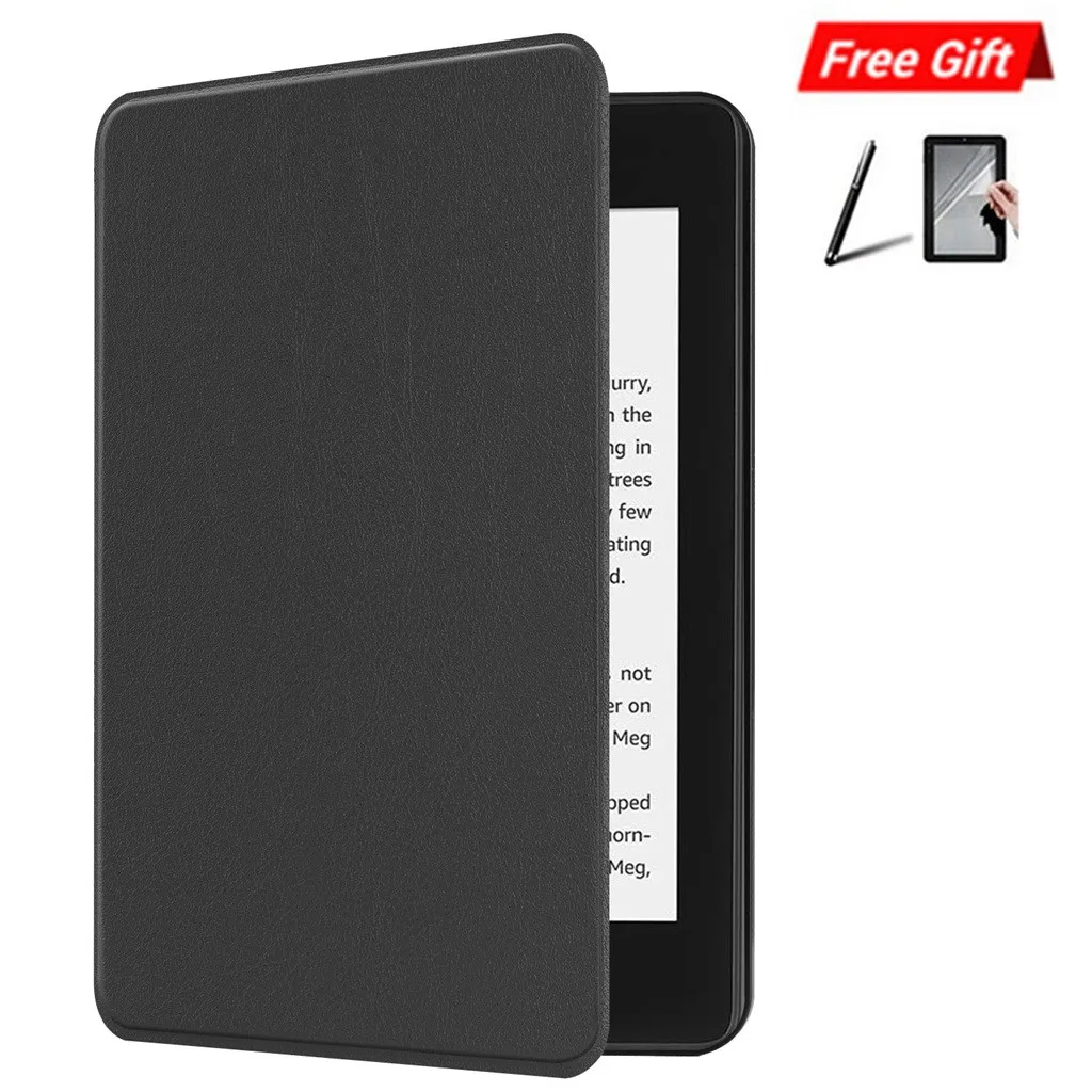 Умный чехол для нового Kindle Paperwhite 4 умный тонкий кожаный чехол для сна с откидной крышкой чехол для планшета чехол для Coque - Цвет: A