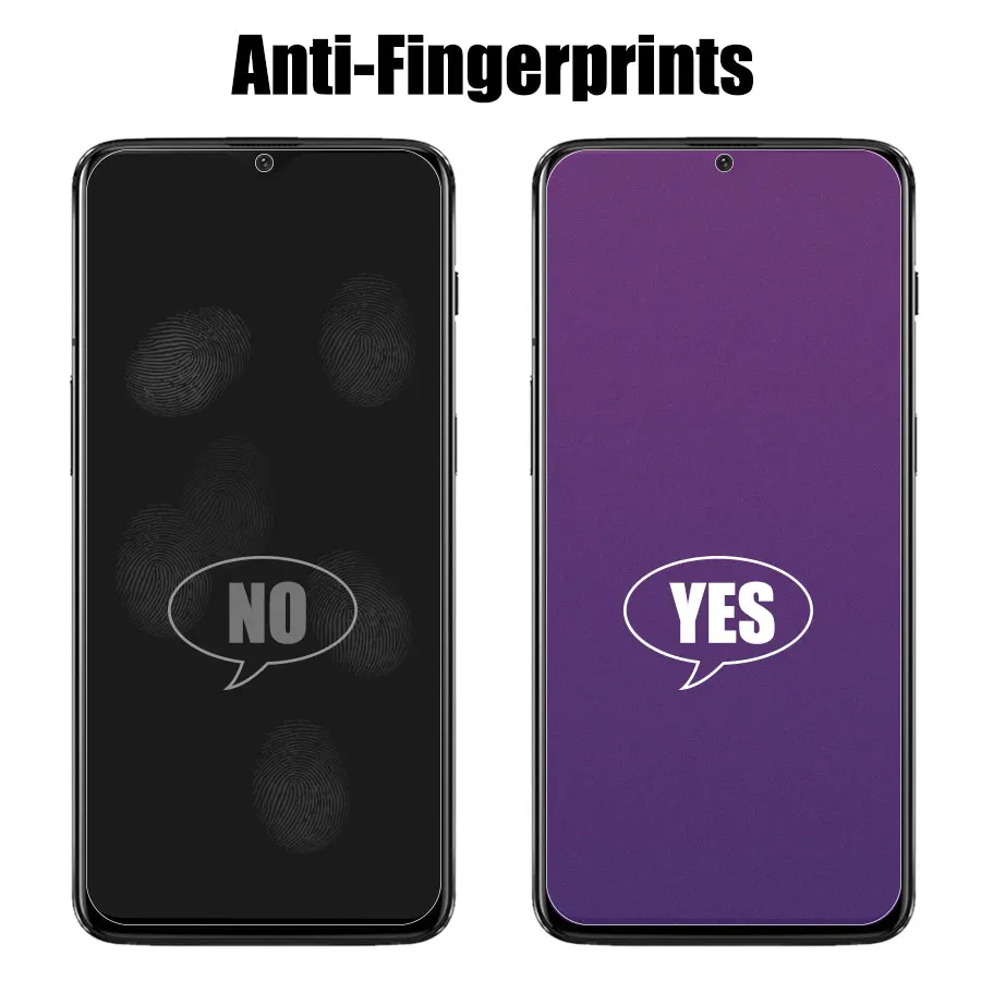 WOLFPSYCH матовый Anti UV фиолетовый синий свет ясно плёнки закаленное стекло для Oneplus 6 т