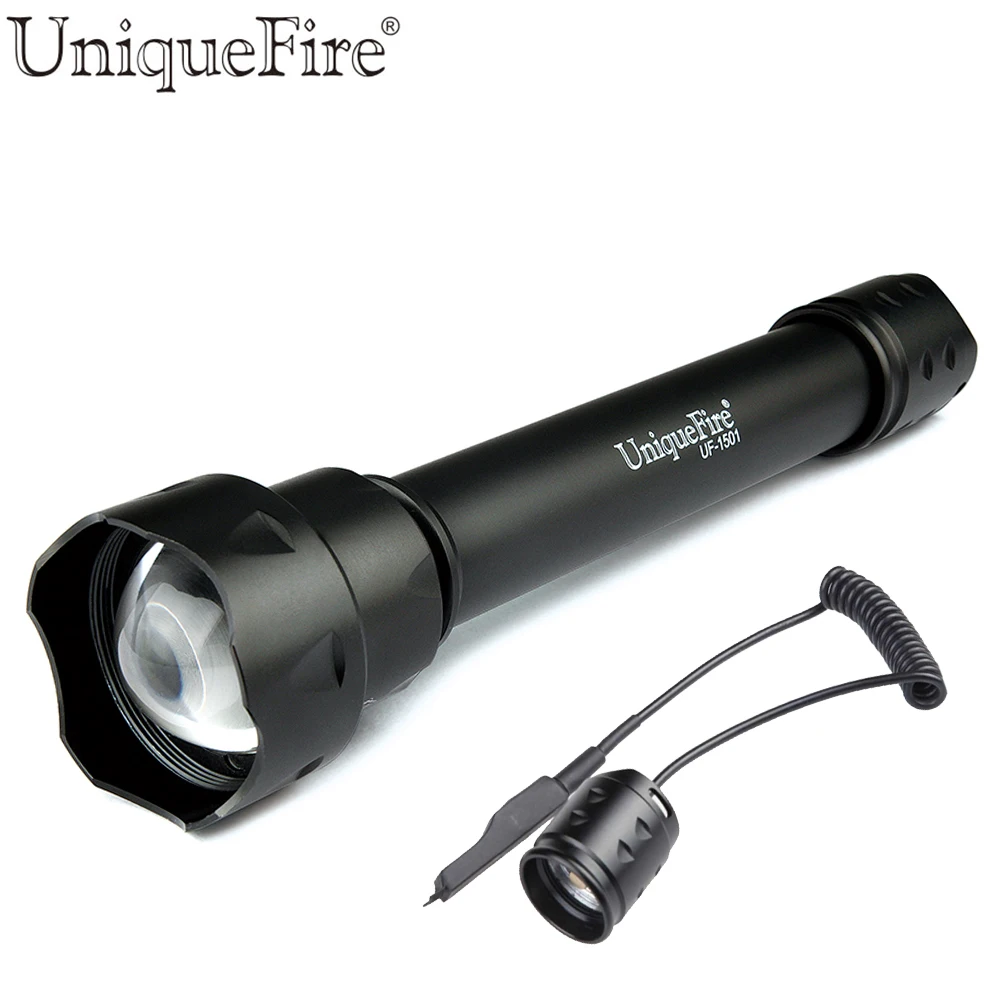 

Портативный светодиодный фонарик UniqueFire 1501 Q5, перезаряжаемый фонарик с регулируемой фокусировкой и крысиным хвостом