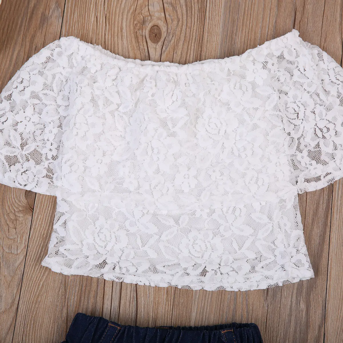 Pudcoco 2017 Симпатичные новорожденных детская одежда для девочек Кружево с открытыми