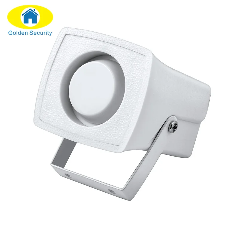 Золотой безопасности мини проводной сирены рог для домашних систем сигнализации