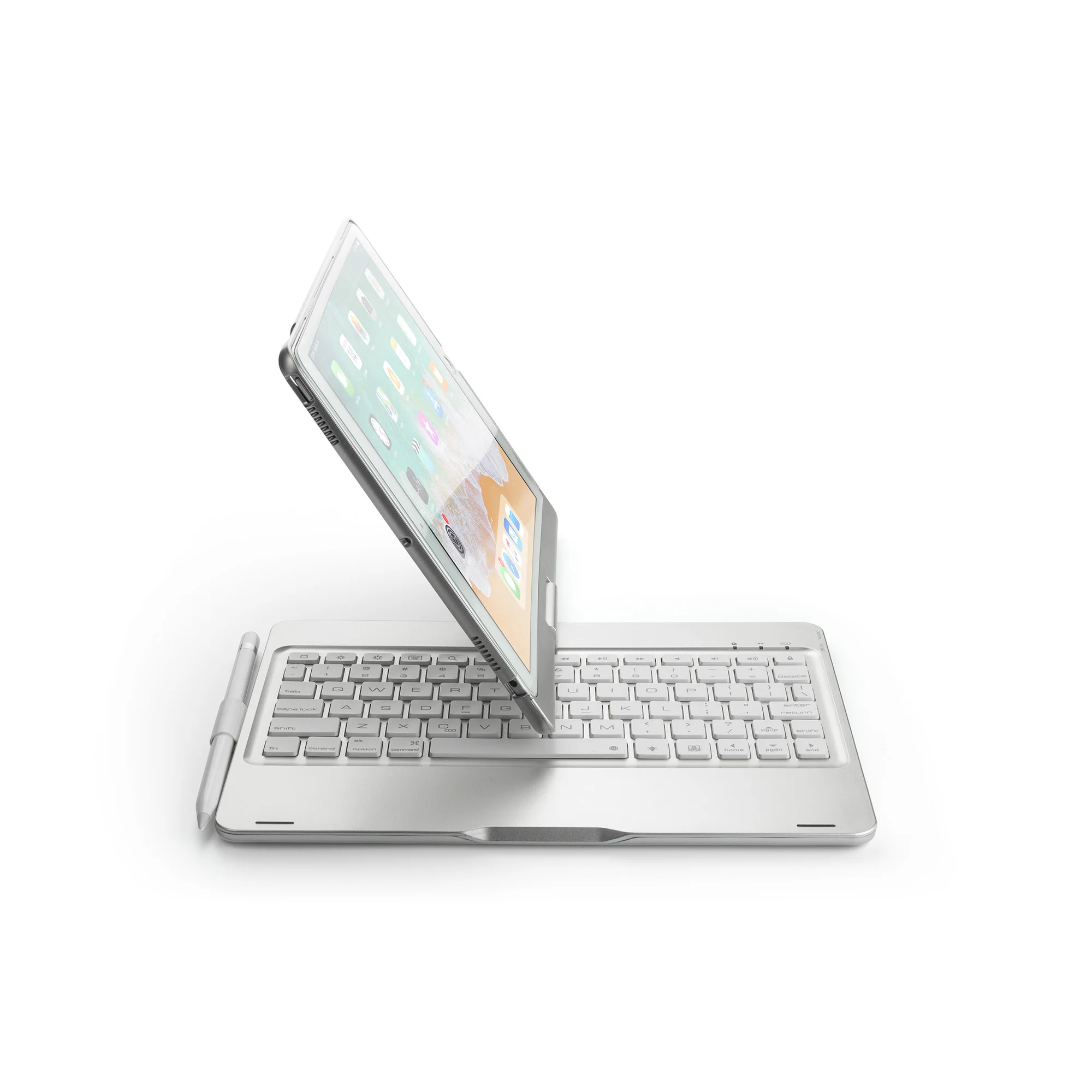 360 градусов вращение беспроводной Bluetooth клавиатура чехол для iPad Pro 10,5 дюймов с Красочная светодиодная подсветка