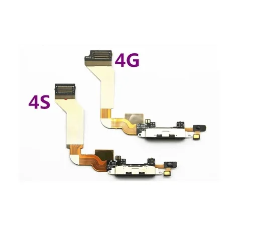 10 шт. Новый док коннектор зарядный порт гибкий кабель для iPhone 4 4g 4S зарядное