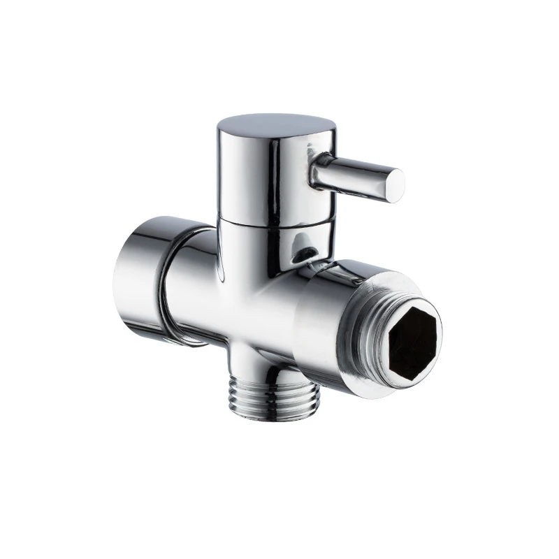 Angle Valve Ванная комната двойной выход угловой клапан G1/2 настенный Твердый латунный душевая головка туалет раковина биде, раковина опрыскиватель угловой клапан для воды - Цвет: Angle Valve
