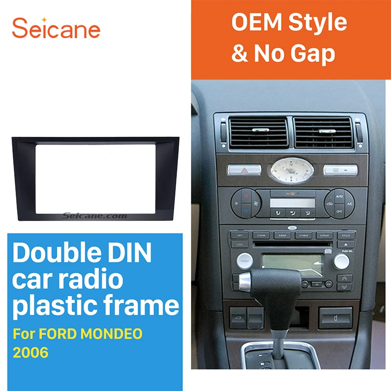 Seicane173* 98/178*100/178*102 мм комплект для переоборудования 2 Din автомобиля стерео панель фасции для Ford Mondeo cd-плеера отделка кромки приборной панели