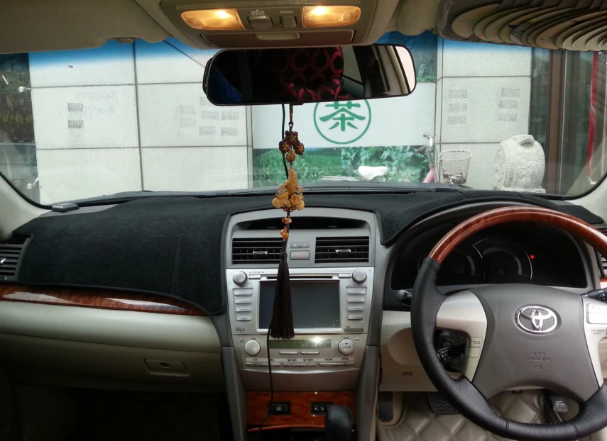 Аксессуары для стайлинга автомобиля крышка приборной панели toyota camry xv40 2006 2007 2008