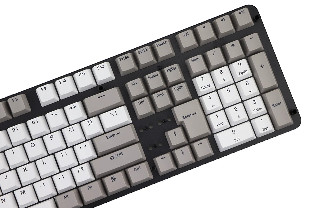 pbt keycap Double shot 108 keys Retro gray white OEM profile for MX Switches mechanical keyboard Keycaps