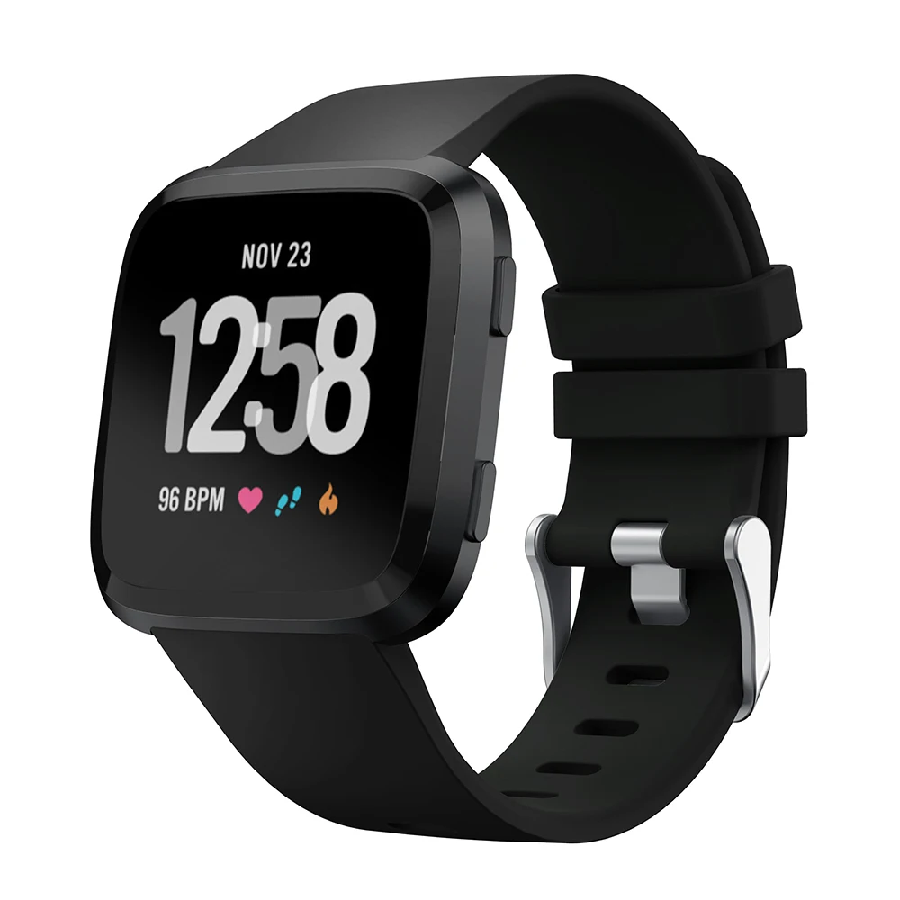 Watch Band for Fitbit Versa Strap Soft Silicone Wristband Straps 2/Versa Lite Bracelet Large Small Women Men | Наручные часы