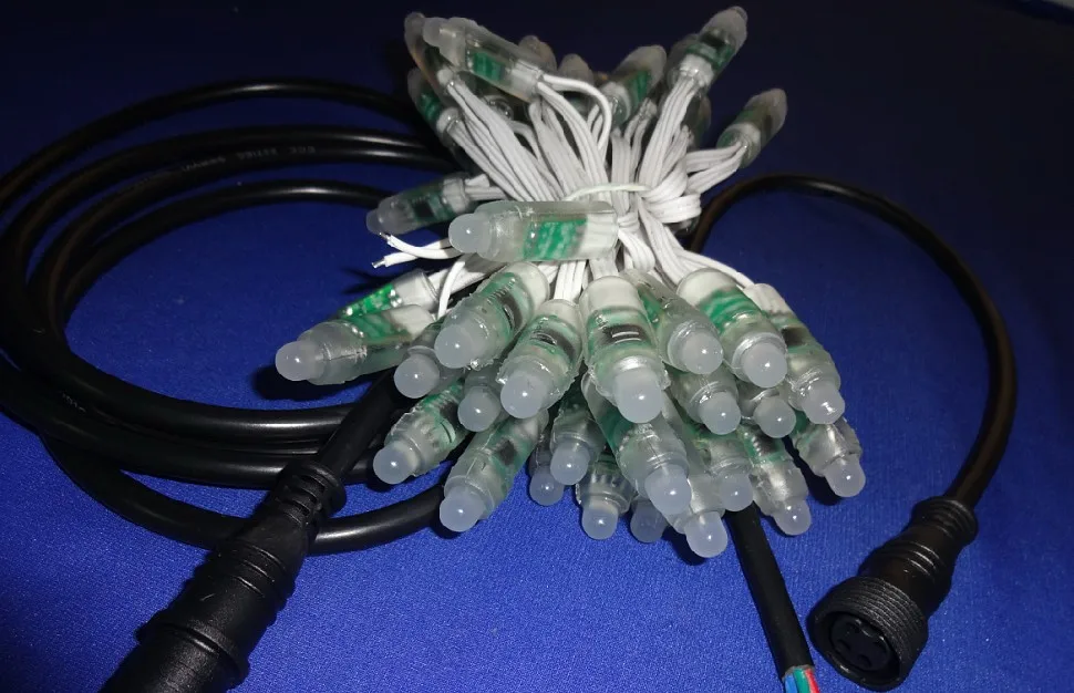 Светодиодный пиксельный светильник WS2811 вход 5 в постоянного тока IP68 12 мм входной