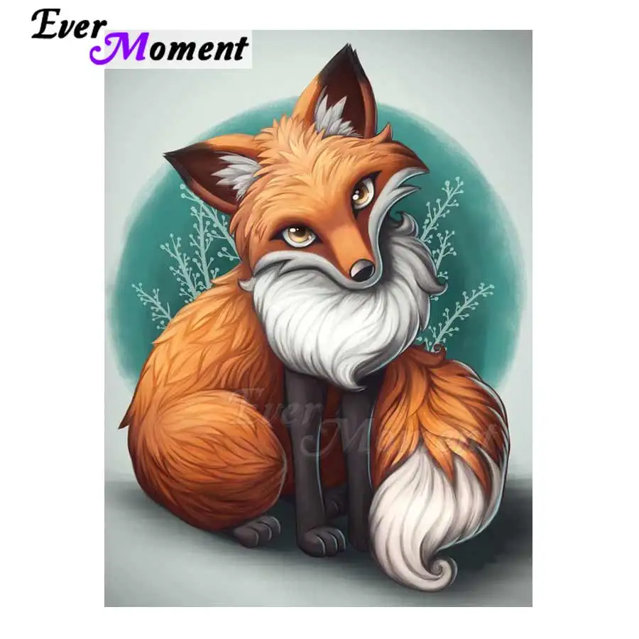 Когда нибудь момент алмазов картина изображение лисы из Стразы мозаика 5D для