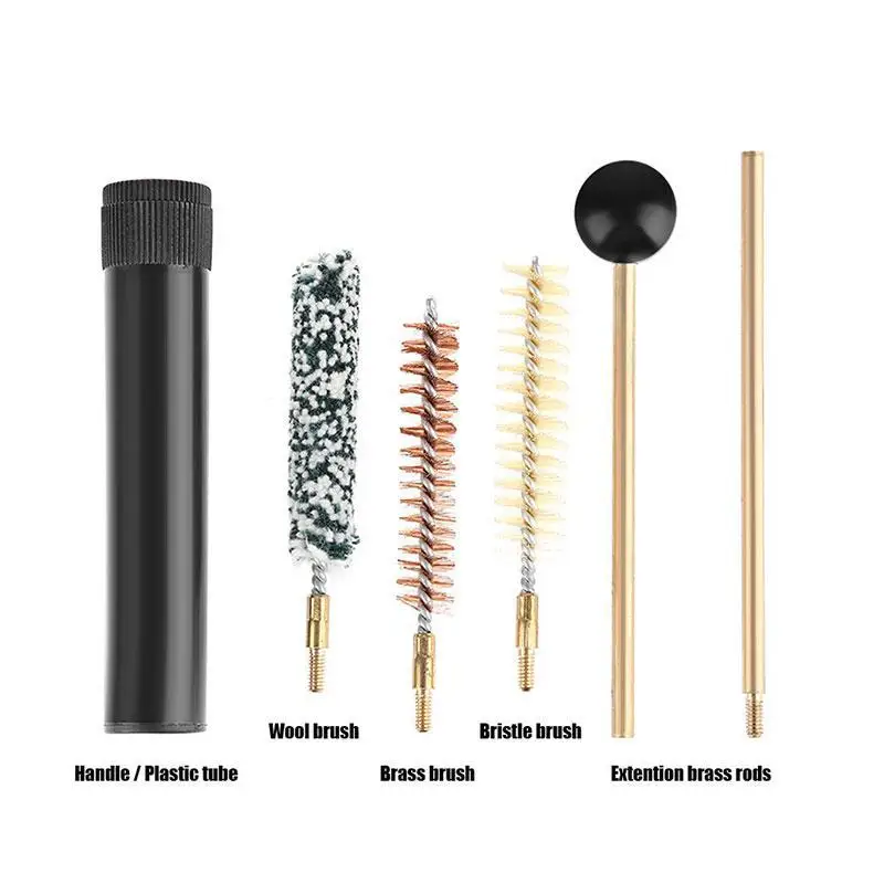 tactical gun accessories M4 ar15 Brush Cleaning kit .357 .38cal 9mm for hunting airsoft | Спорт и развлечения