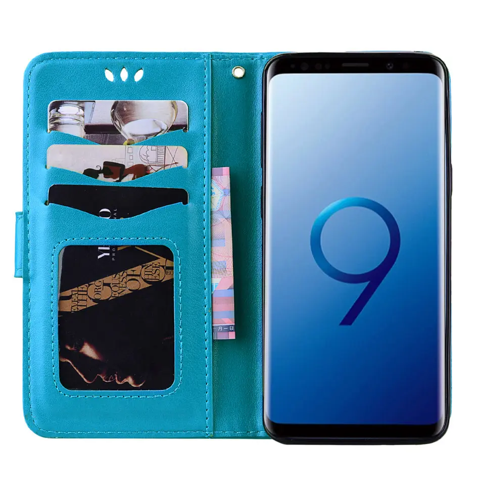 Роскошный чехол для samsung Galaxy J3 J5 J7 A3 A5 S9 S8 плюс S7 S6 край S5 модные Единорог любовь звездного неба на застежке в стиле ретро чехол E23Z