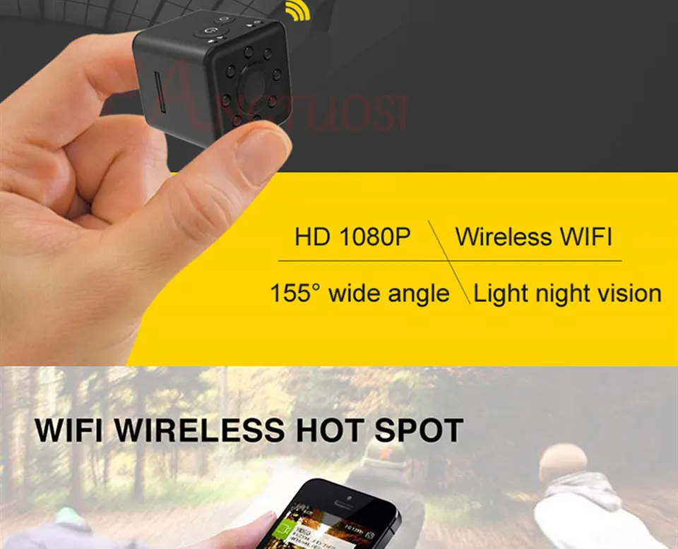 FANGTUOSI SQ13 wifi маленькая мини камера HD 1080P видео датчик ночного видения микро видеокамера DVR регистратор движения видеокамера SQ 13