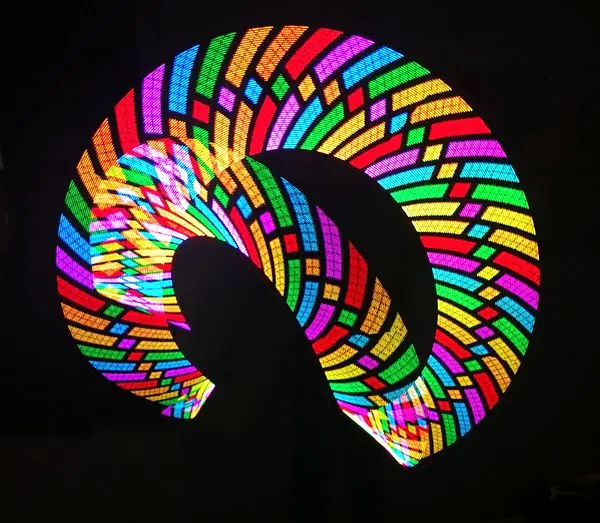 60 pixelspi 2 шт. 47 см светодиодный POI полноцветный DIY программируемый карандаш для