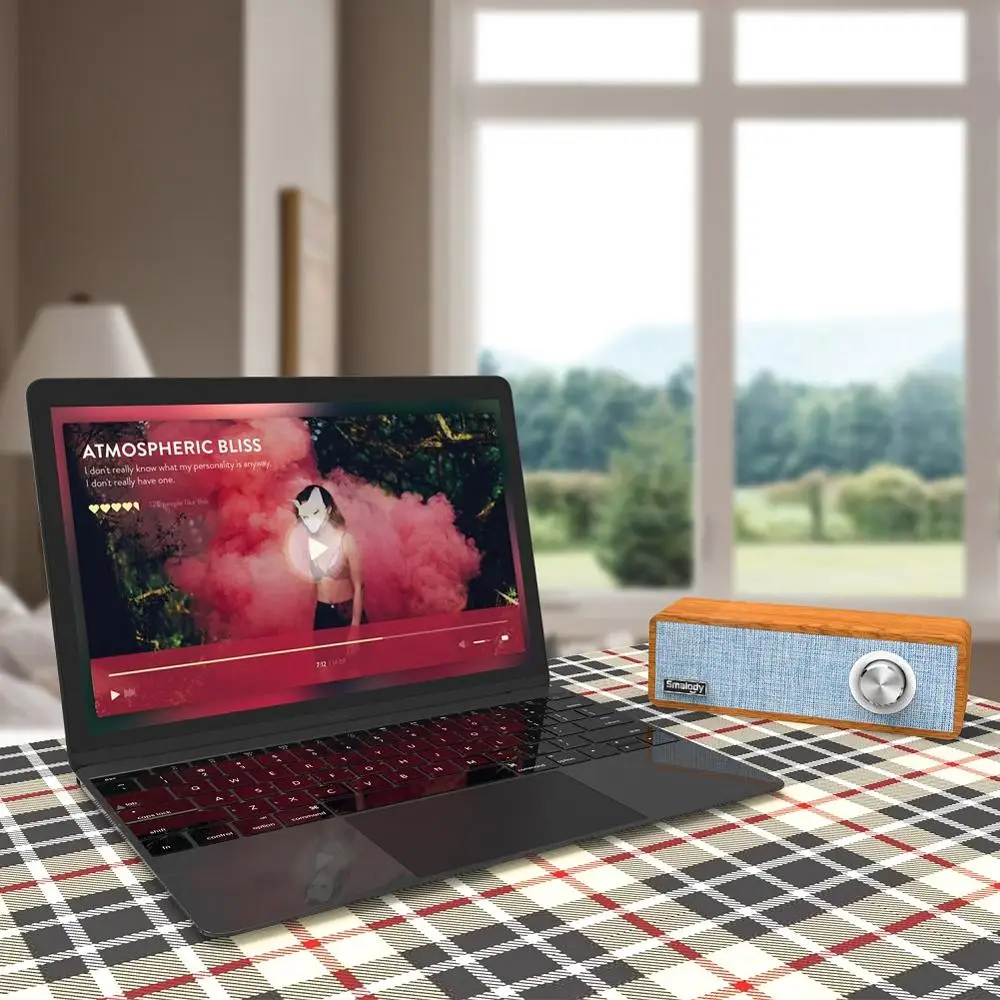 Модная классическая деревянная звуковая структура дизайн bluetooth динамик