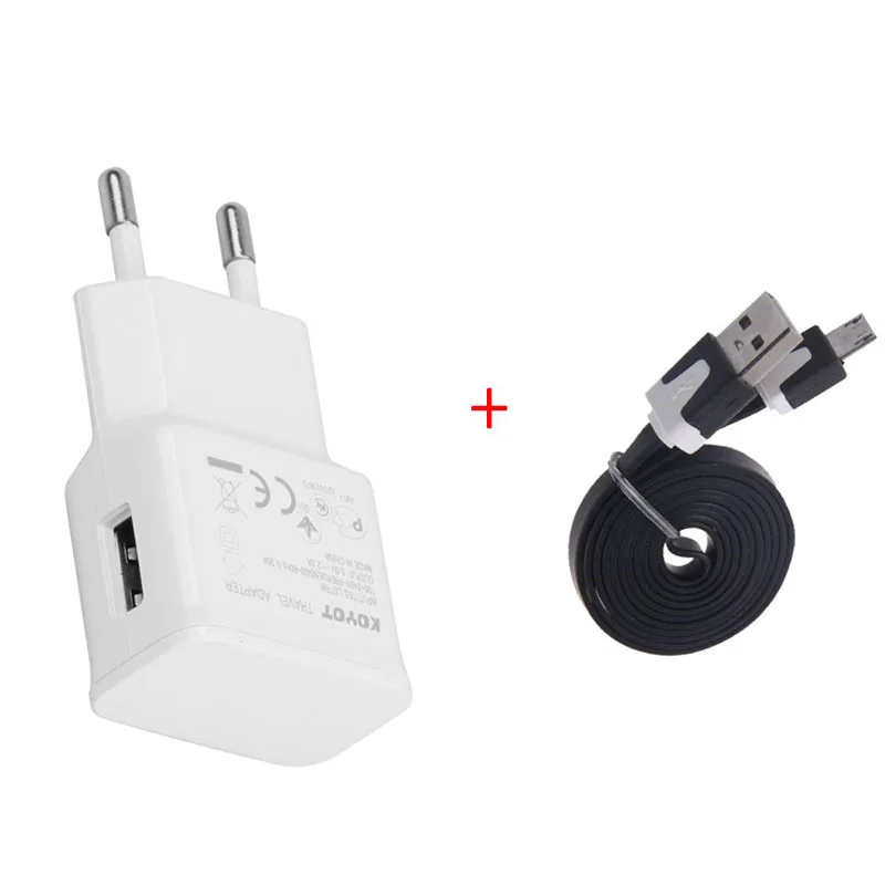 Лидер продаж! Адаптер с европейской вилкой 5 в 2 А + Кабель micro usb для зарядки и
