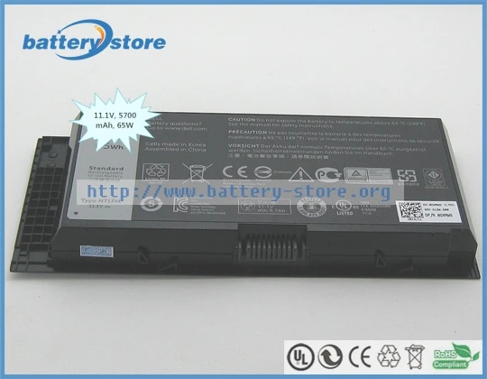 Новые оригинальные аккумуляторы для ноутбуков Precision M4600 M6600 PG6RC 97KRM M6800 WJ383 FVWT4 312-1241