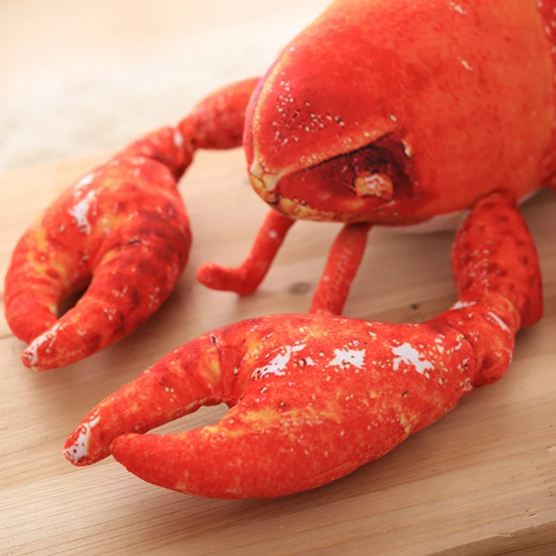 Креативная Слитная мультяшная плюшевая игрушка-креветка 60 см мягкие